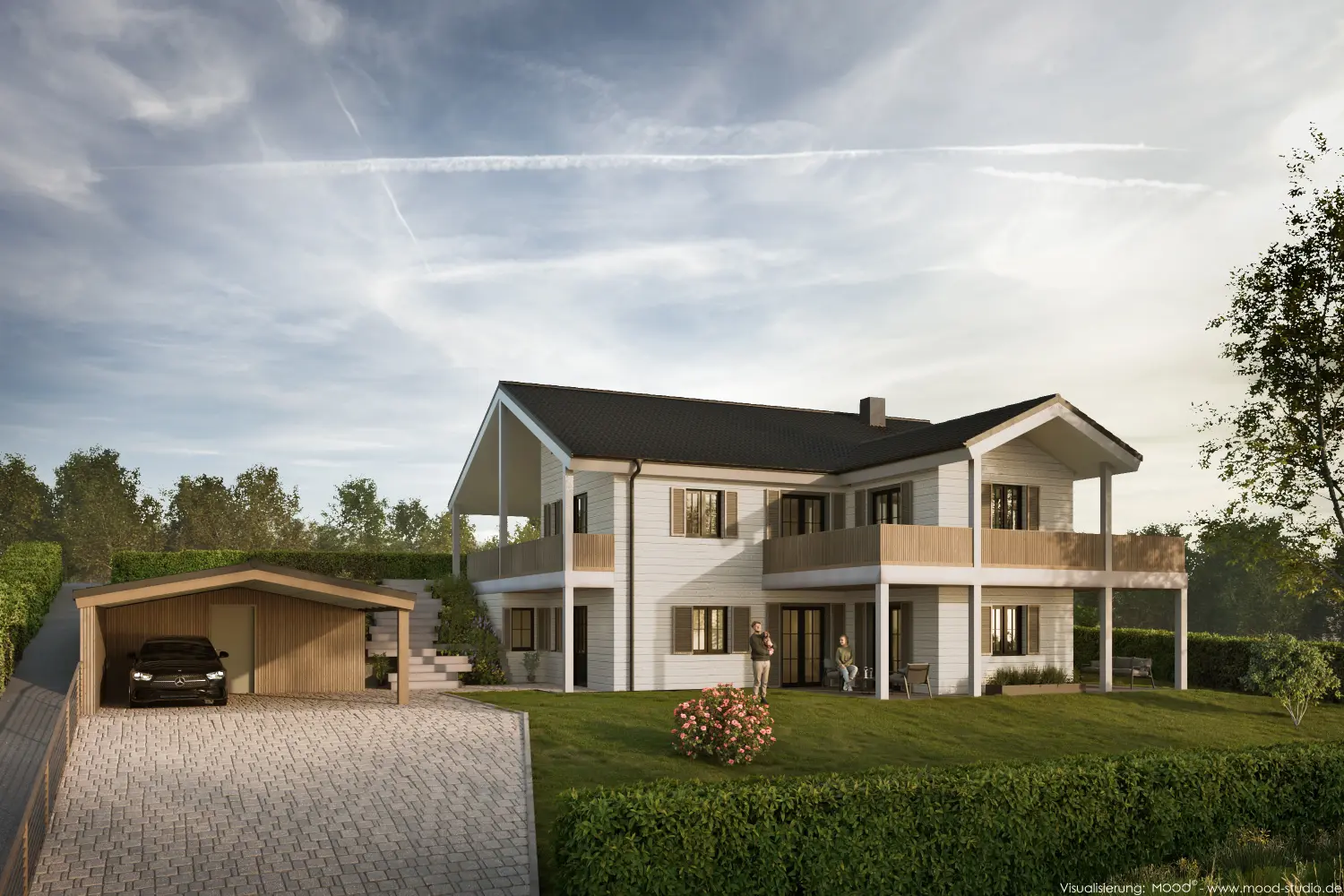modernes Landhaus in Hanglage von Sandra Johnson Architektin & Innenarchitektin
