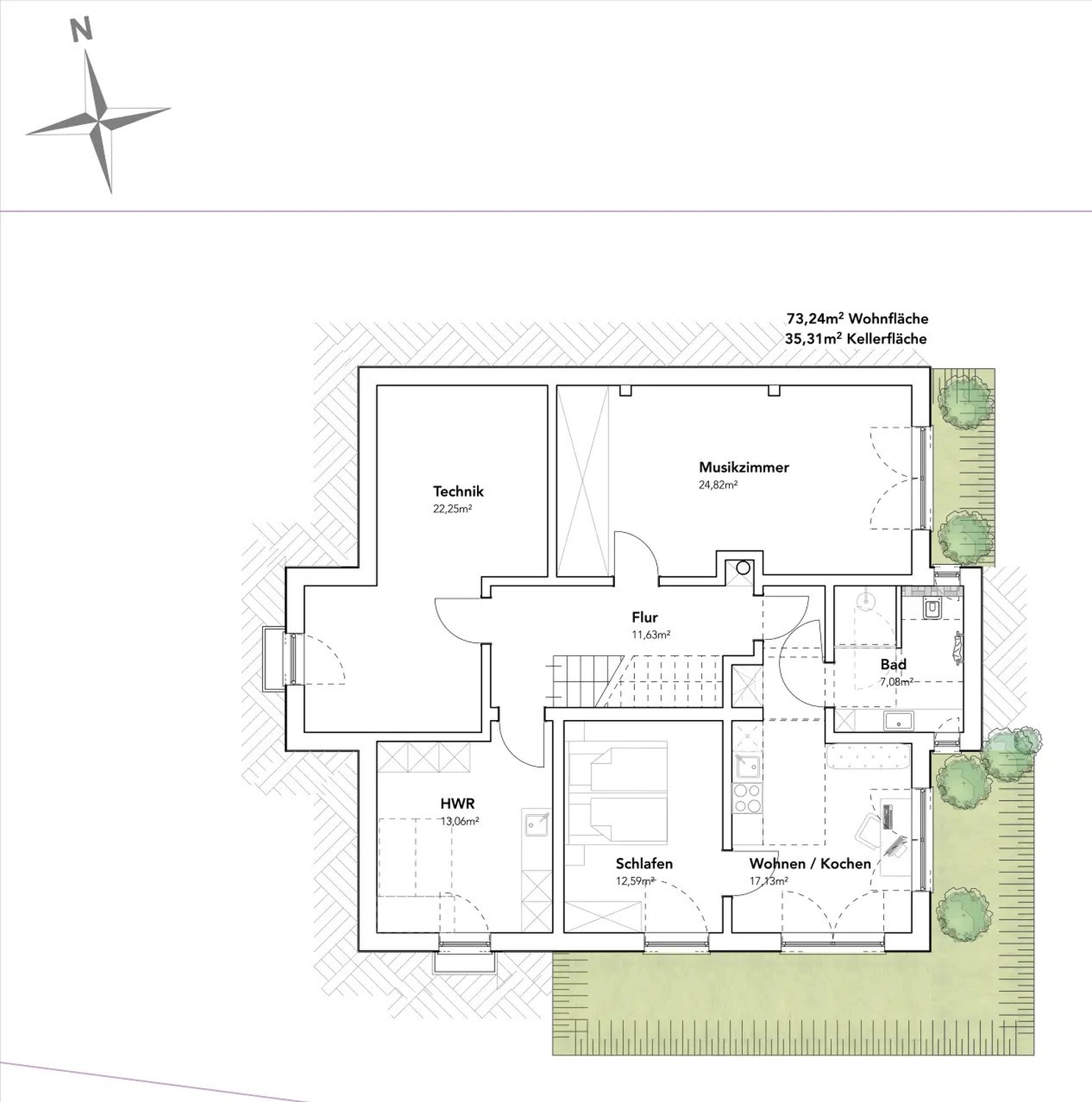 Stadtvilla im Stil der Neoklassizistischen Moderne von Sandra Johnson Architektin & Innenarchitektin