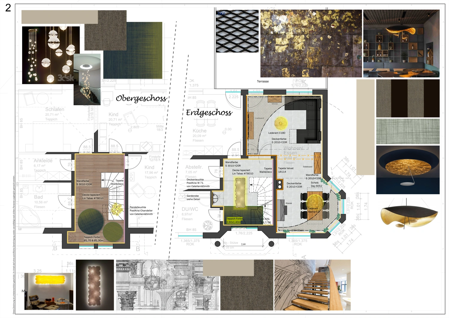 Stadtvilla mit Wohnkeller und Garage, Hanglage von Sandra Johnson Architektin & Innenarchitektin