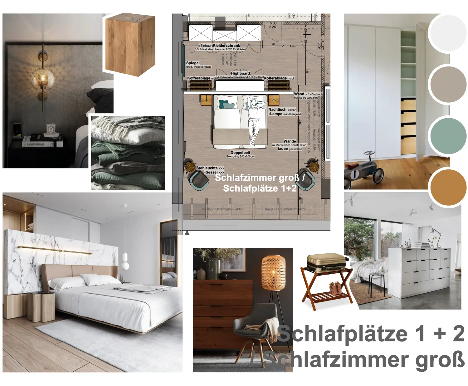 Innenarchitektur einer Penthousewohnung von Sandra Johnson Architektin & Innenarchitektin